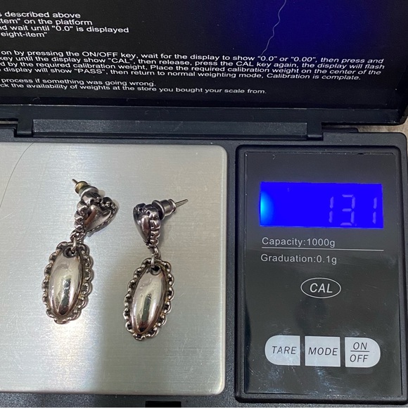 Designer Collection Silver-tone Heart Drop Dangle Earrings - Picture 9 of 10